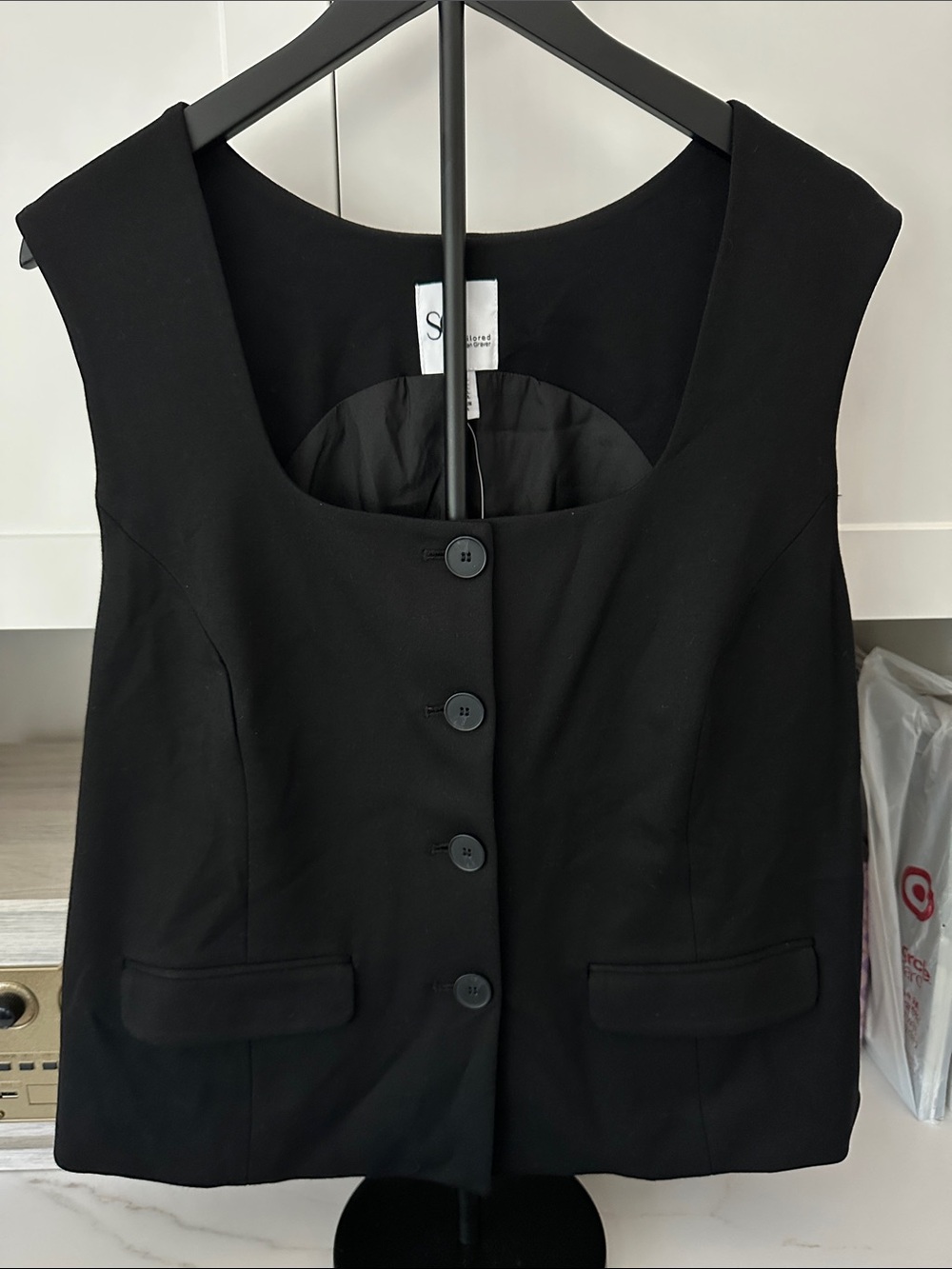 Susan Graver Black Tailored Blazer